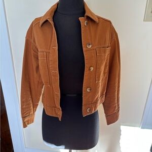 Old Navy Orange Cropped Utility Jacket